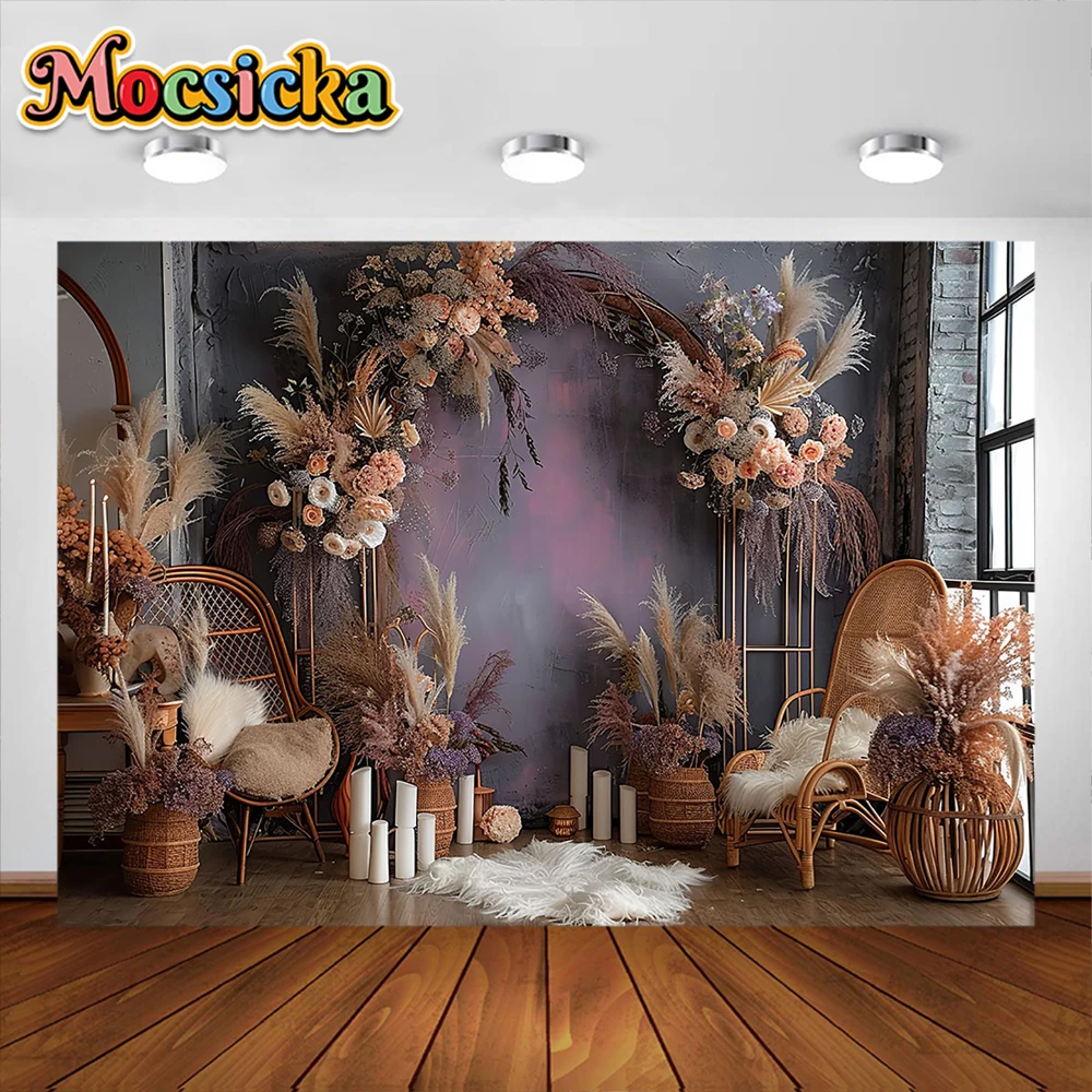 보호 스타일 사진 배경 레트로 꽃 창, 성인 생일 결혼식 출산 초상화 장식 배경, 사진 스튜디오