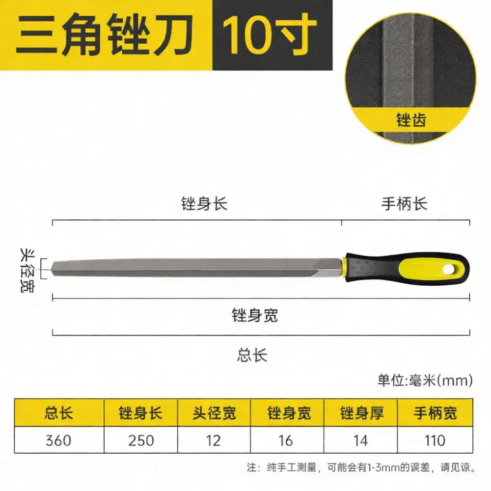 Half Round Flat Round Square Triangle Rasp Set Manual Grinding Tool For Wood Metal Crafts Deburring Shaping Professional Kit
