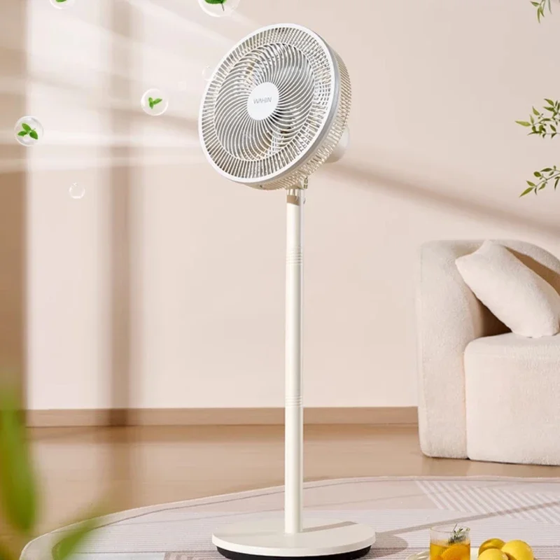 مروحة ميديا صامتة مروحة أرضية بسبعة أوراق، حامل تحكم عن بعد، غرفة نوم منزلية مزدوجة الأغراض تستخدم مروحة كهربائية