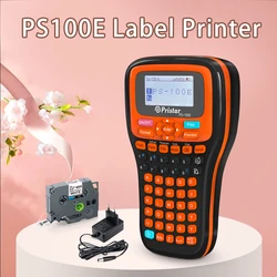 Wireless Label Printer PS100E Portable Auto Cutting Label Maker replace for Brother P-touch Label Machine DIY tze231 Label Tape