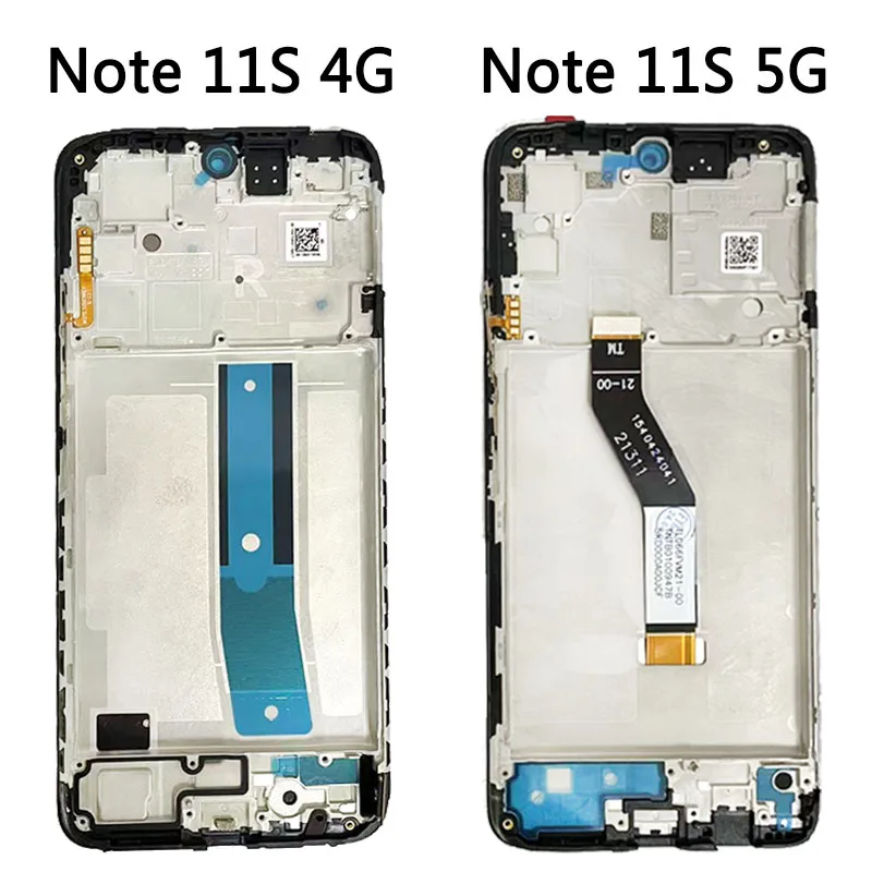 AMOLED For Xiaomi Redmi Note 11S 5G 22031116BG LCD Touch Screen Digitizer For Redmi Note 11S 4G 2201117SG LCD Note11s Display