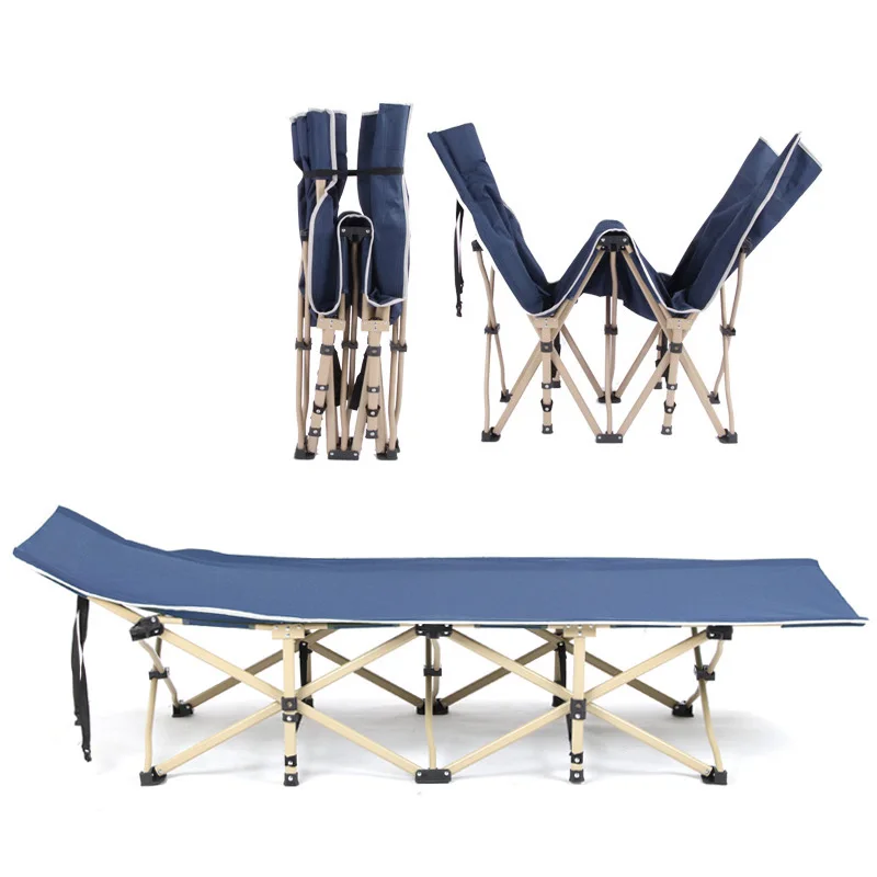 

Уличная портативная легкая одиночная пляжная кроватка для взрослых, складная кровать для кемпинга