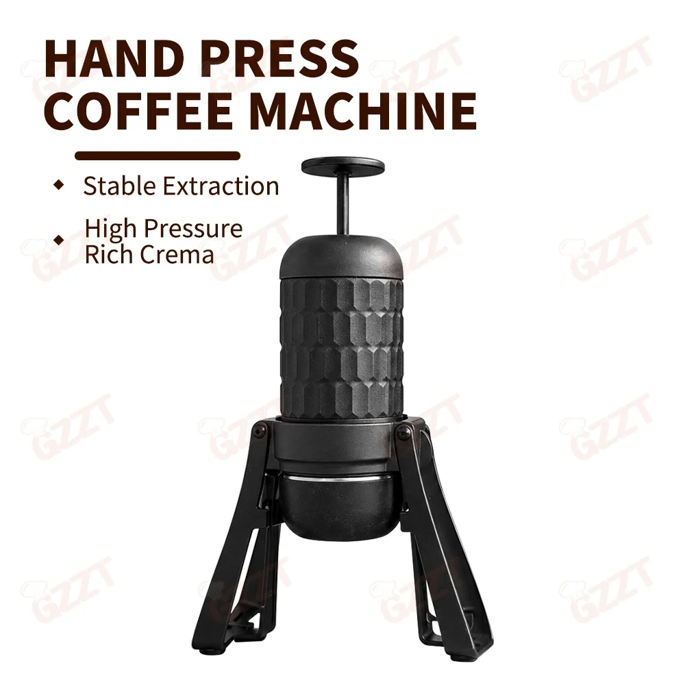 Cafetera Espresso Portátil GZZT, Cafetera Manual de 15-20 Bares, Espresso Cremoso de Preparación Rápida, Mirage SP300 para el Hogar, Viajes y Uso al Aire Libre