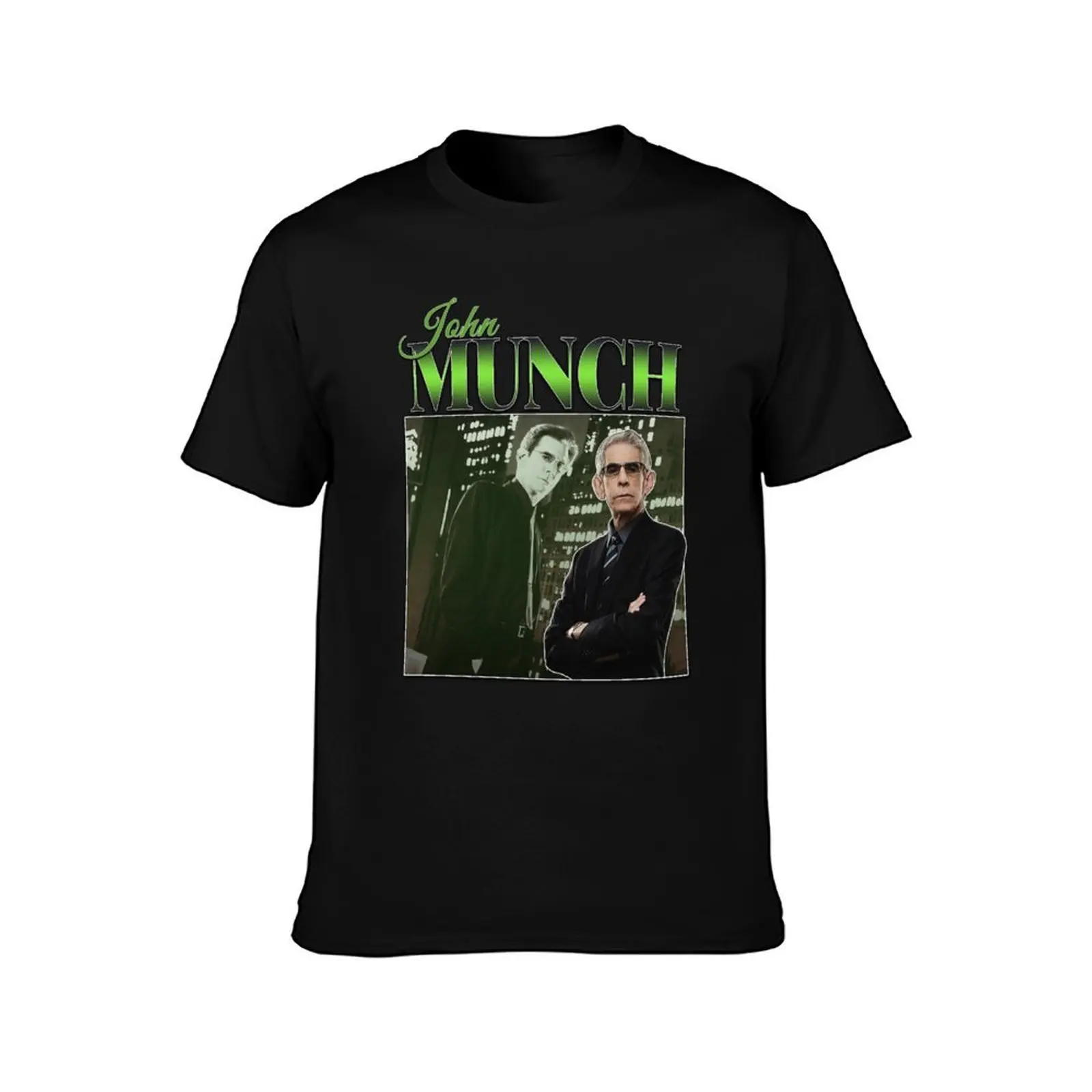 John Munch 90s Inspired Vintage Homage T-Shirt Retro Style Print Casual Top