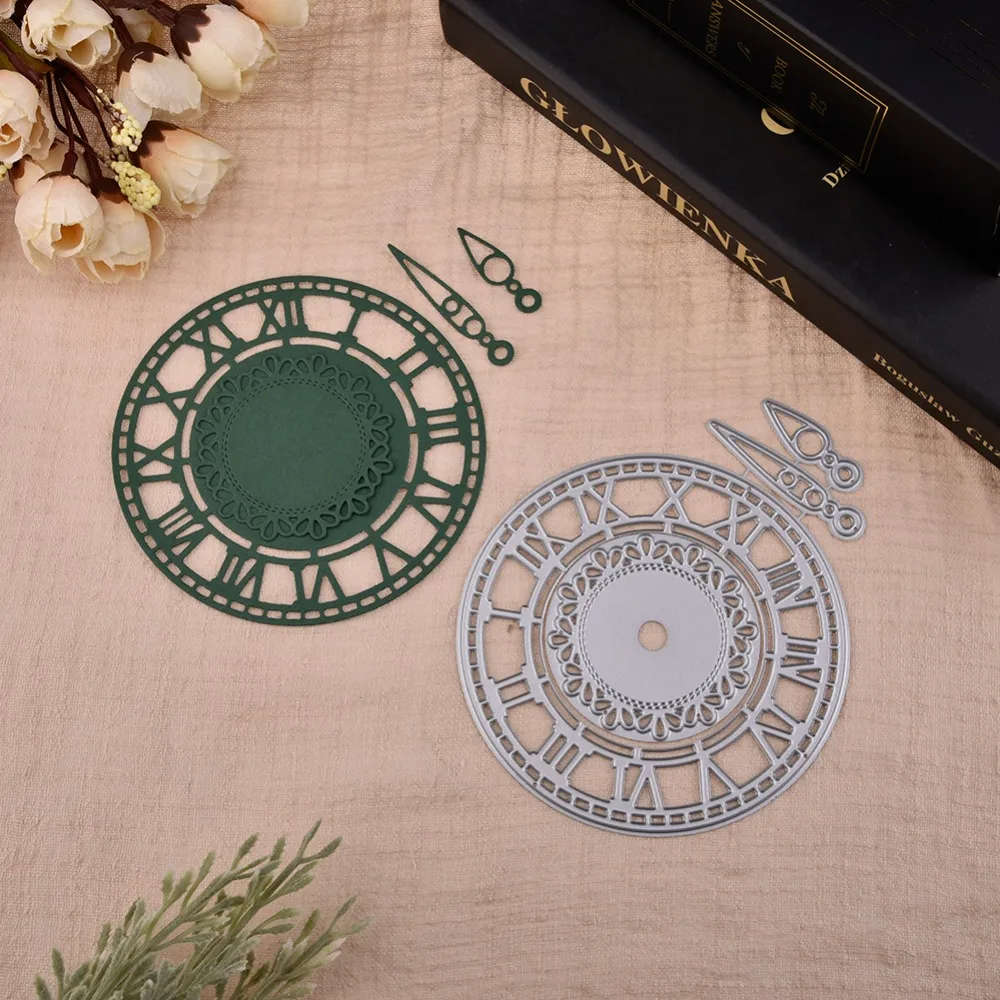 Clock Watch Frames Metal Cutting Dies Diy Scrapbooking Photo Album Decorative Embossing Stencil Paper Card Crafts