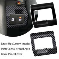 Electronic Handbrake Button Frame Sticker ABS Interior Stickers Matte UV Coating Seamless Fit For Daihatsu MOVE LA850S/LA860S