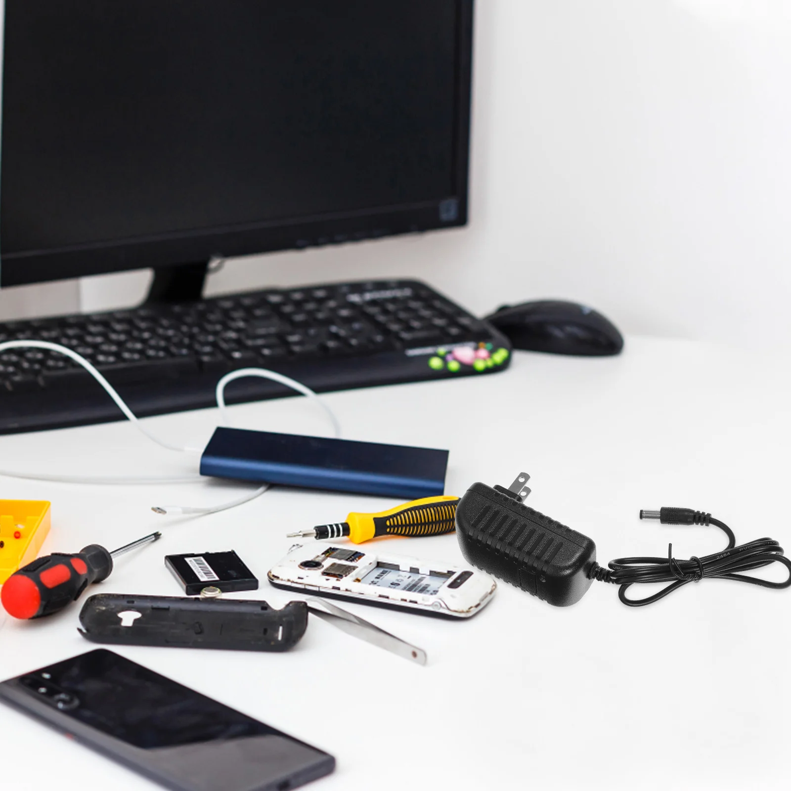 12 فولت 2A تيار مستمر موائم مصدر تيار التيار المتناوب 100 240 فولت إلى تيار مستمر 12 فولت محول LED LCD معدات راديو مكرر الهاتف اسلكية