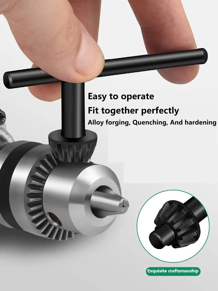 Handheld Electric Drill  Key Drill Chuck Wrench Impact Drill Drilling Table Electric Hammer Conversion Head