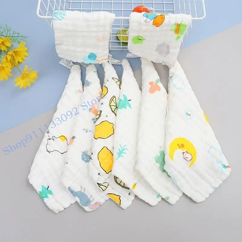 H9ed Baby Muslin Waslots Cotton Cotton Soft Face Handel