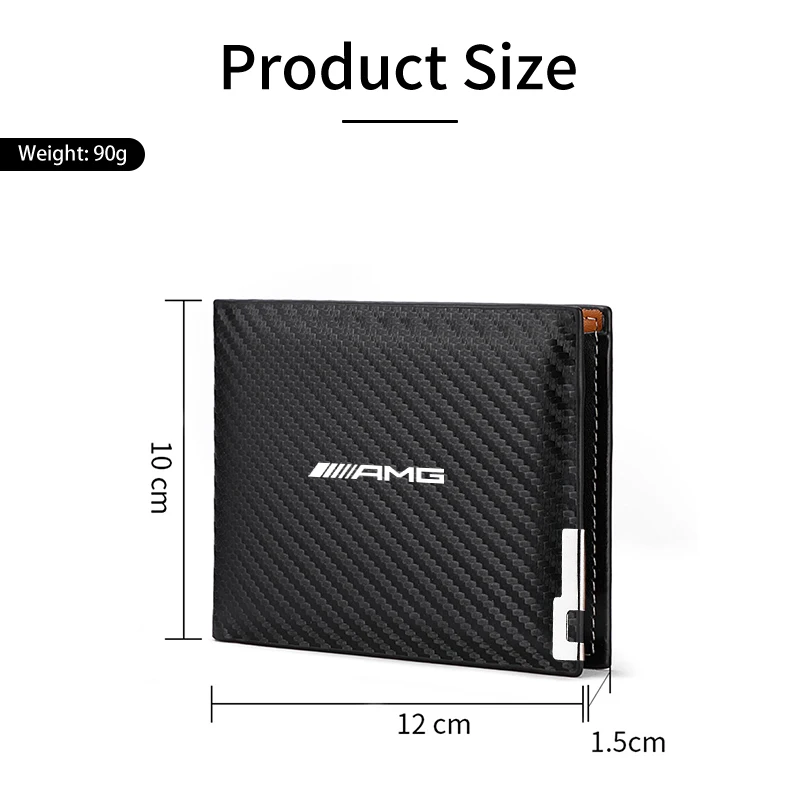 Car Accessories Carbon Fiber Driver License Storage Wallet For Mercedes Benz AMG W204 W205 W203 W211 W212 W213 W201 W176 W190