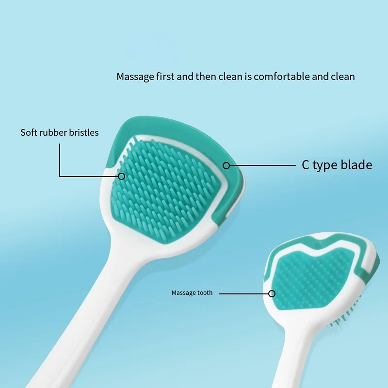 Soft Tongue Coating Brush Care Tongue Coating Cleaner Portable Tongue Coating Cleaner Remove Odor To Keep Clean Fresh Breath