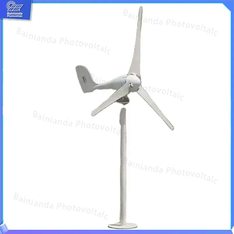 2500W Wind Turbine Generator 48V 96V 120V Three Phase AC Permanent Magnet Wind Solar Hybrid Power System for Home Off Grid