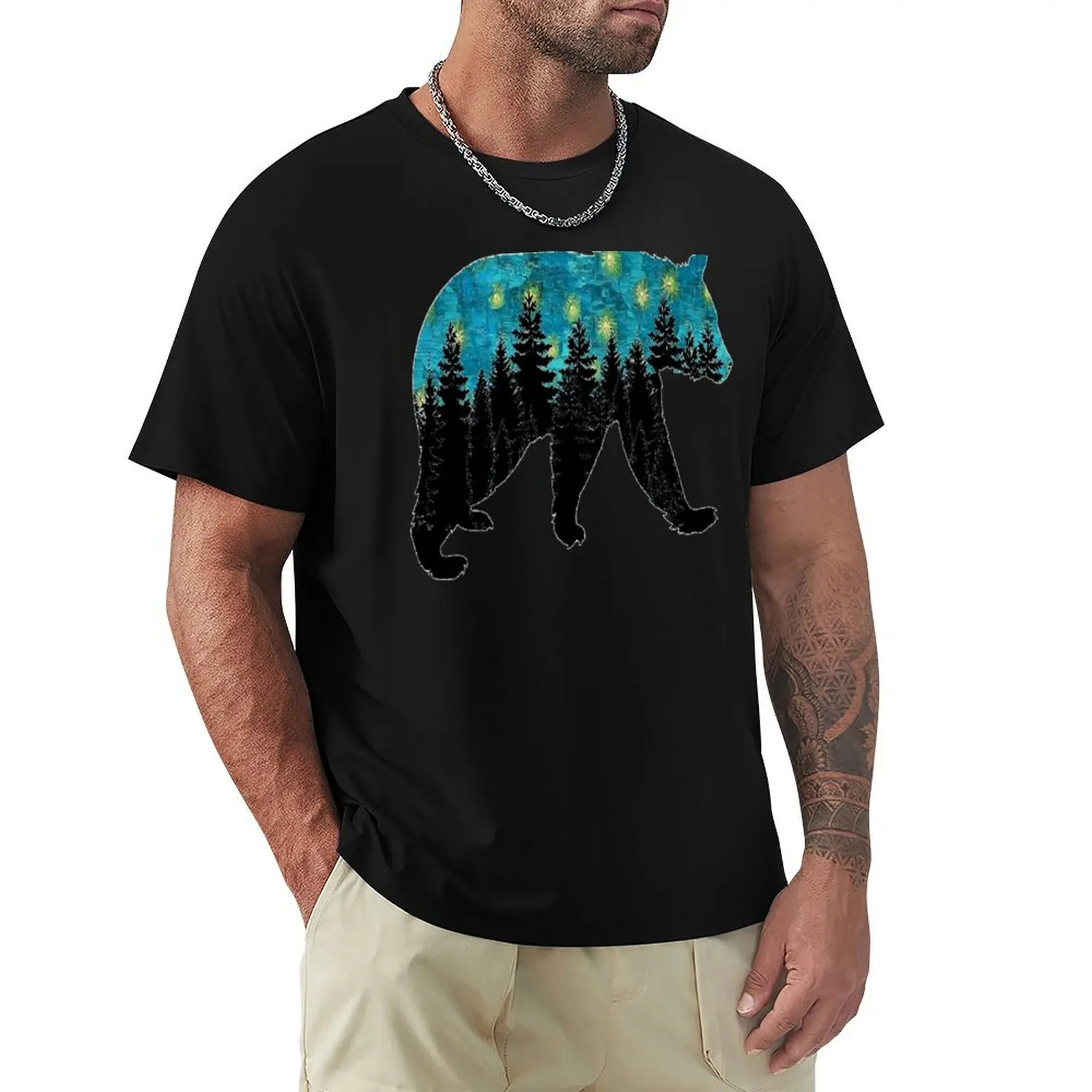 Evening with Fireflies T-Shirt t shirts for man slim fit T-Shirt