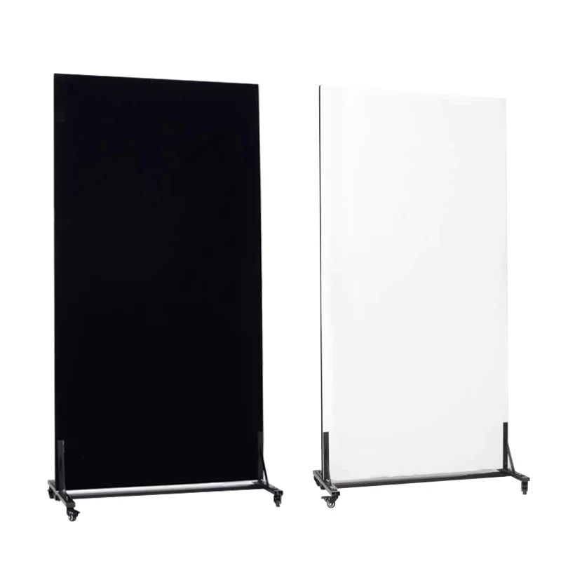 

Photoelectric reflector White soft light absorber on both sides White foam board with soft screen Black mirror board light