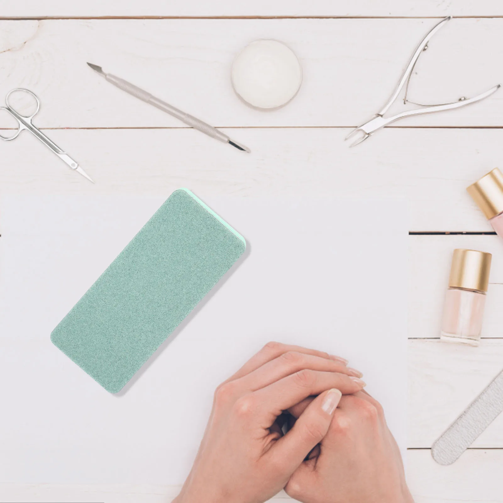 12 Stück Nagelpolierblöcke, Maniküre-Werkzeuge, tragbare Nagelpflege-Polierplatten zum Glätten, Formen, Entfernen von Nagellack