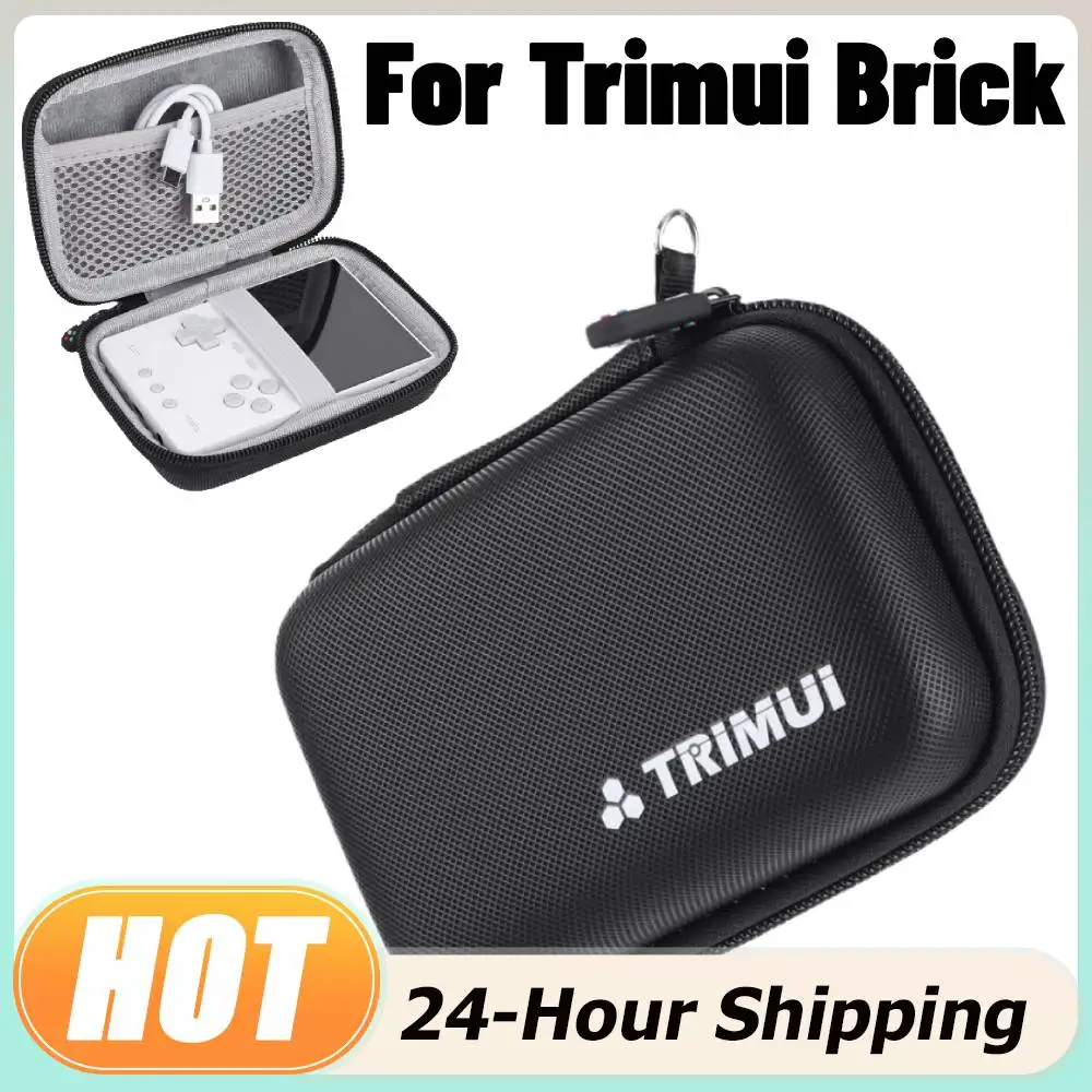 Hard Carrying Case Shockproof Protection Bag with Mesh Bag Game Console Case Storage Bag for Trimui Brick Protector Accessories