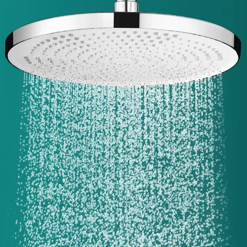 Cabezal de ducha de alta presión, alcachofa de ducha de lluvia grande de 9/10 pulgadas, piezas de cabina de ducha de baño, Led