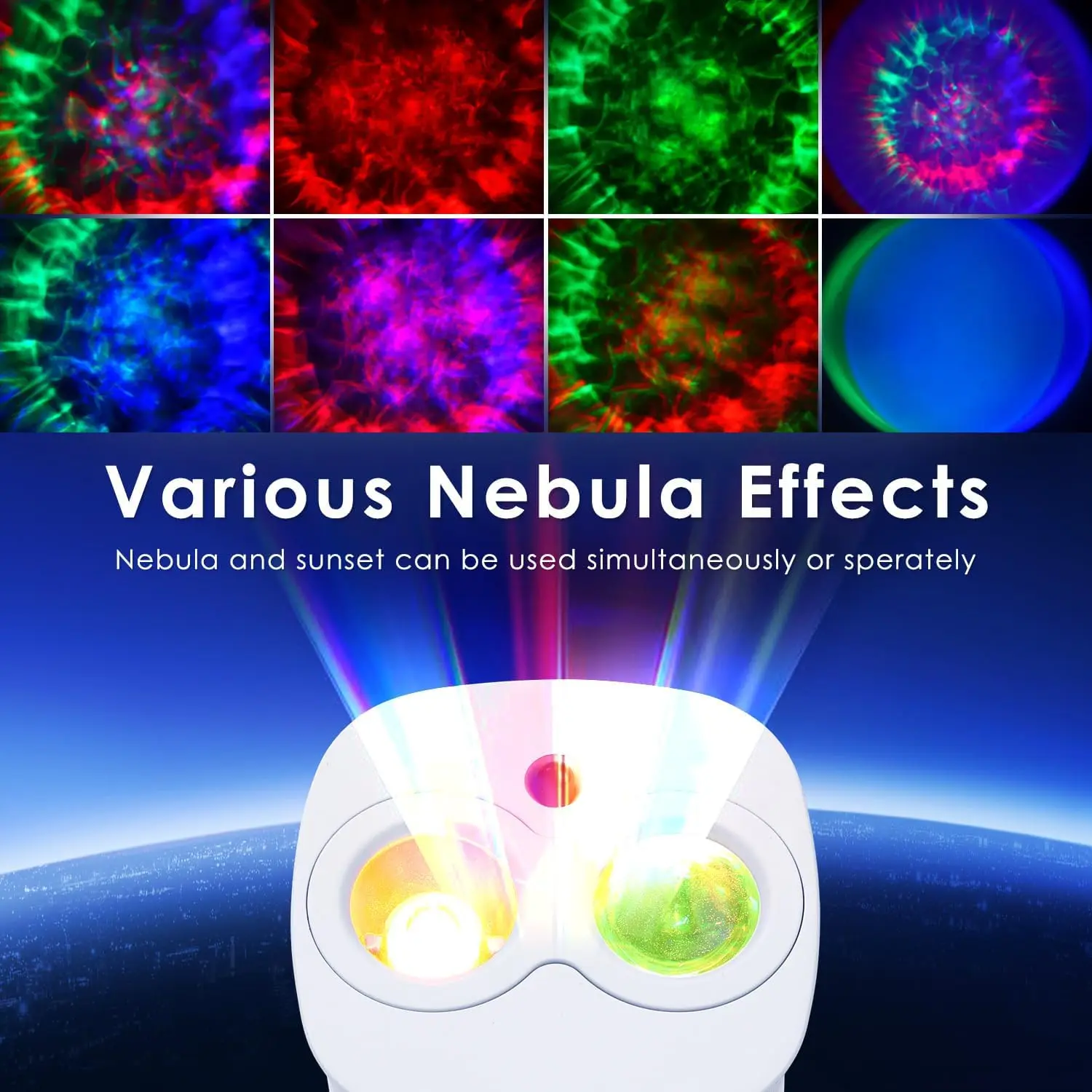 Galaxy Projector Night Light For Children 35 Modes Nebula LED Sunset Lamp Starry Sky Star Projector For Room Decoration