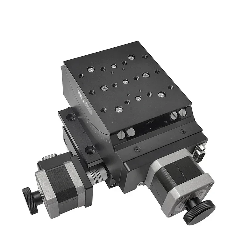 

GD303(angle 45°)+PX110-100(360° rotate) Motorized Two-axis Combined Stage High Precision Rotary Goniometer Optical Displacement