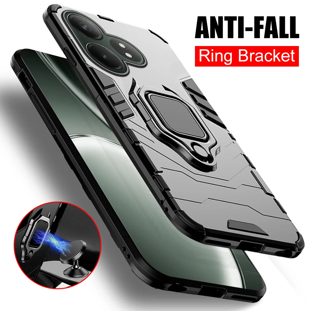 Heavy Duty Armor Shockproof Coque For Realme GT 6T 5G Case Magnet Holder Ring Protect Fundas Realm Realmi GT6T GT 6 T T6 5G 2024