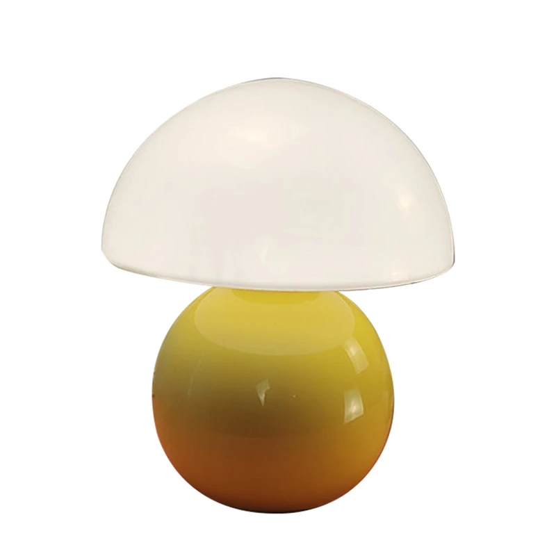 

Mushroom Lamp Table Bedside Nightstand Lamp For Bedroom Cute Mini Mid Century Modern Lamp Dimmable