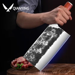 High-grade hand forged kitchen knife - home manganese steel sharp cutting knife commercial chefs special new cutting tools