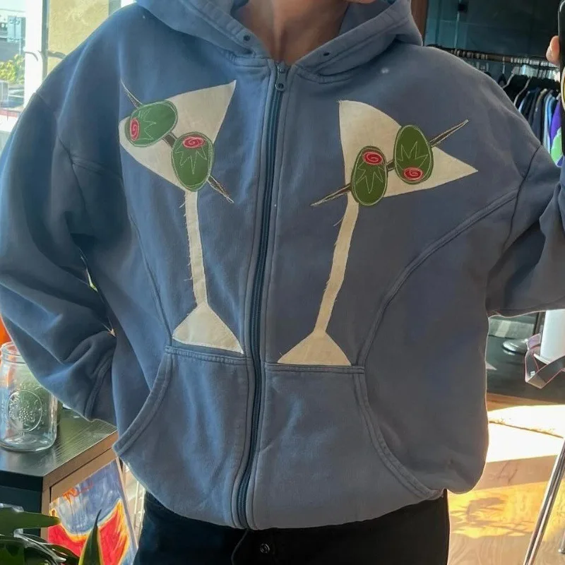 Giacca corta ampia in jersey da baseball Commercio estero Primavera Autunno Lettera Ricamo Giacca a maniche lunghe con giunture di colore a contrasto