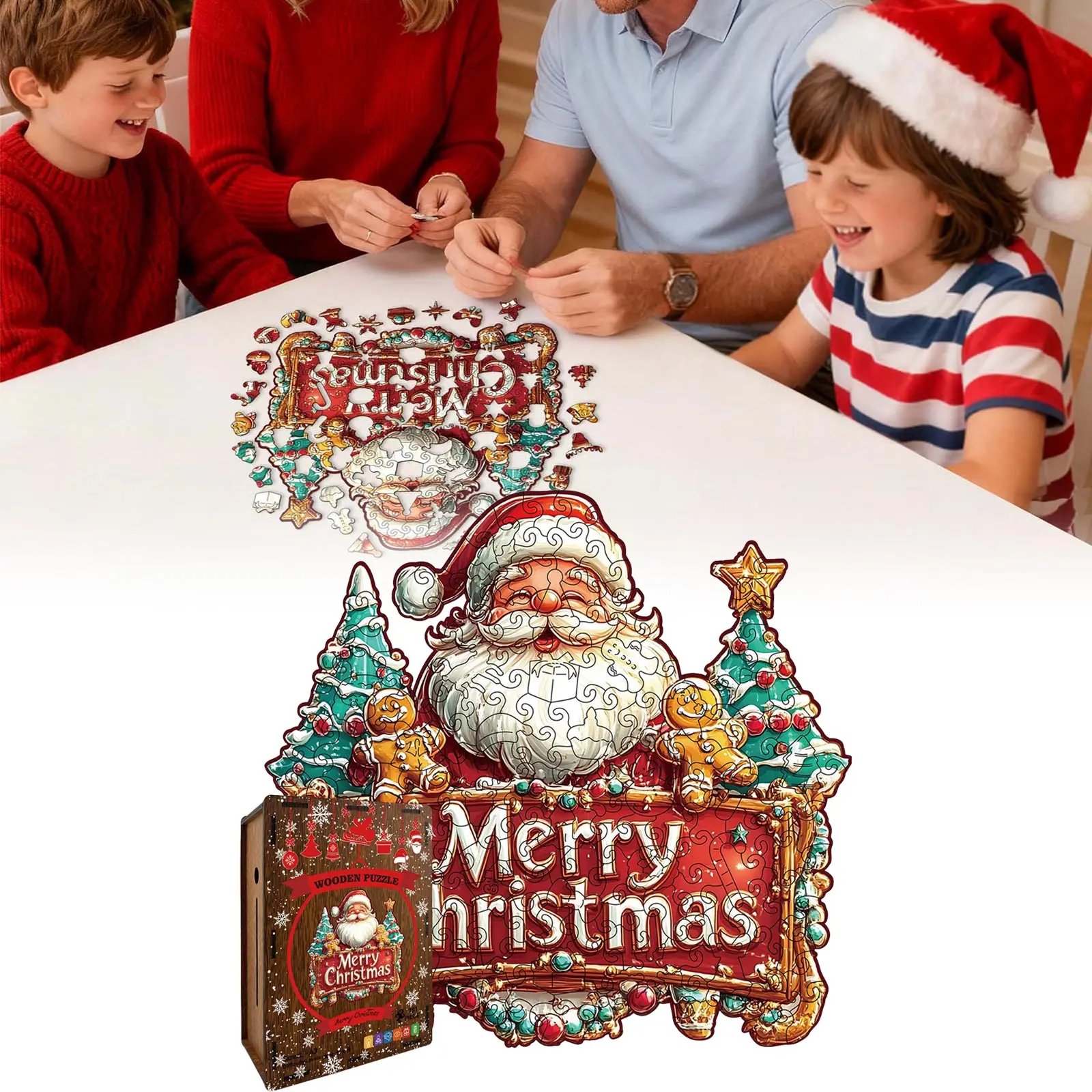 2025 Puzzles en bois pour adultes et enfants, puzzle en bois de forme Unique, cadeaux d'anniversaire pour adultes, jeu familial, jouet plat 2d