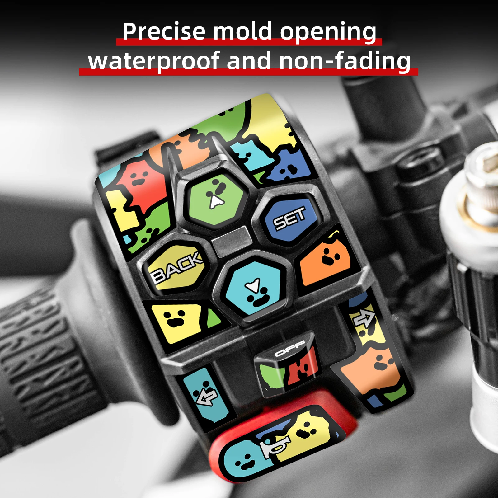 Suitable for 2025 CFMOTO 750SR-S Key Switch Stickers Anti-Wear Anti-Stain Custom Stylish Decor High-Fit Protection Mod Parts