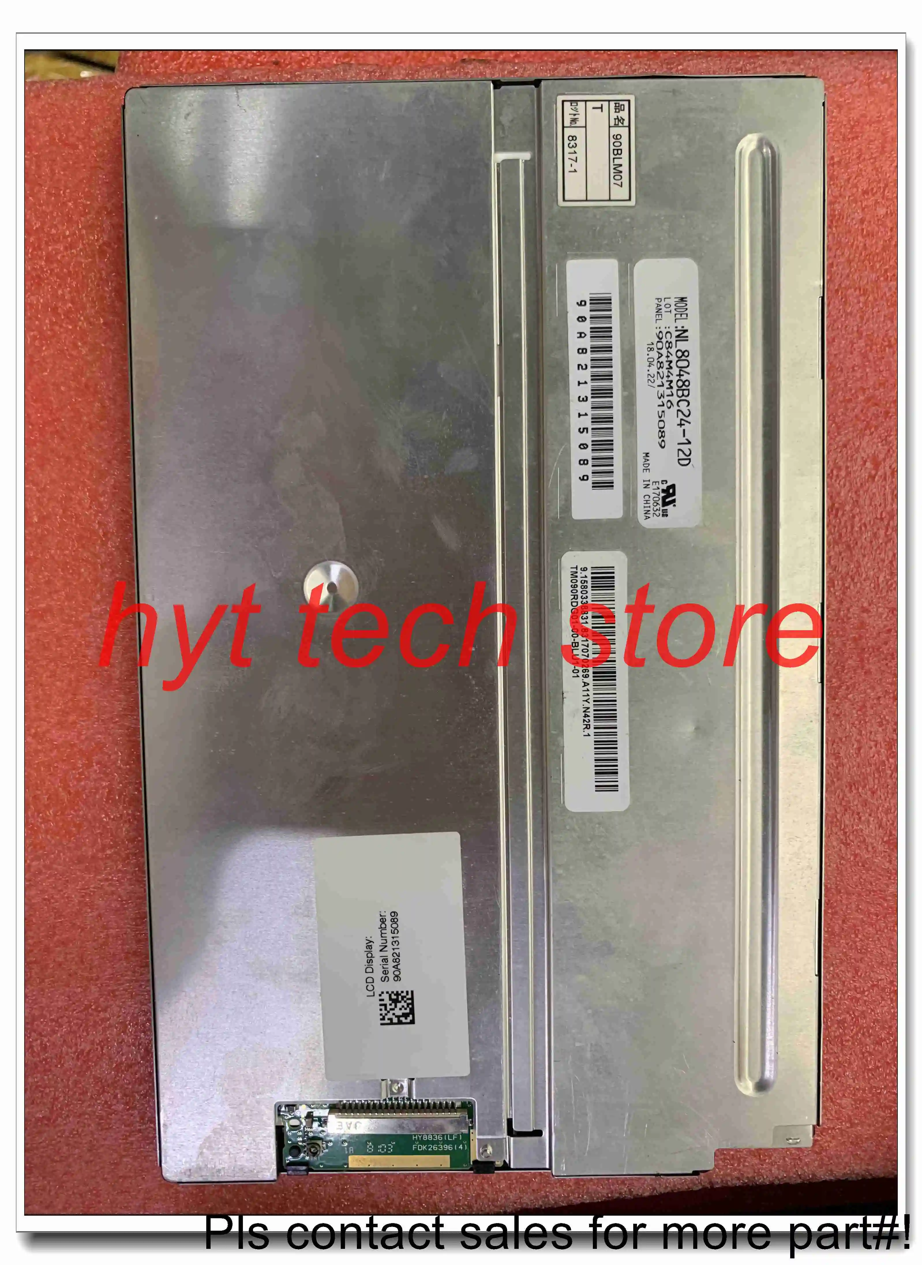 

NLT 9.0 INCH LCD Panel NL8048BC24-12D 800*480, Original and A+ grade in stock