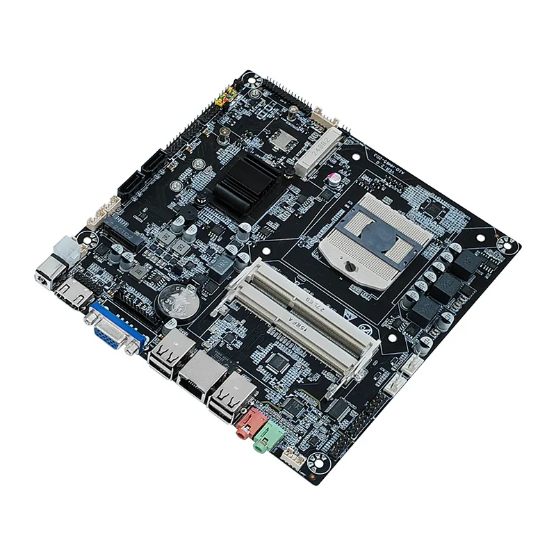 New HM65 Dual D3 memory computer main board SATA protocol M.2 and DC12V-19V wide voltage power supply