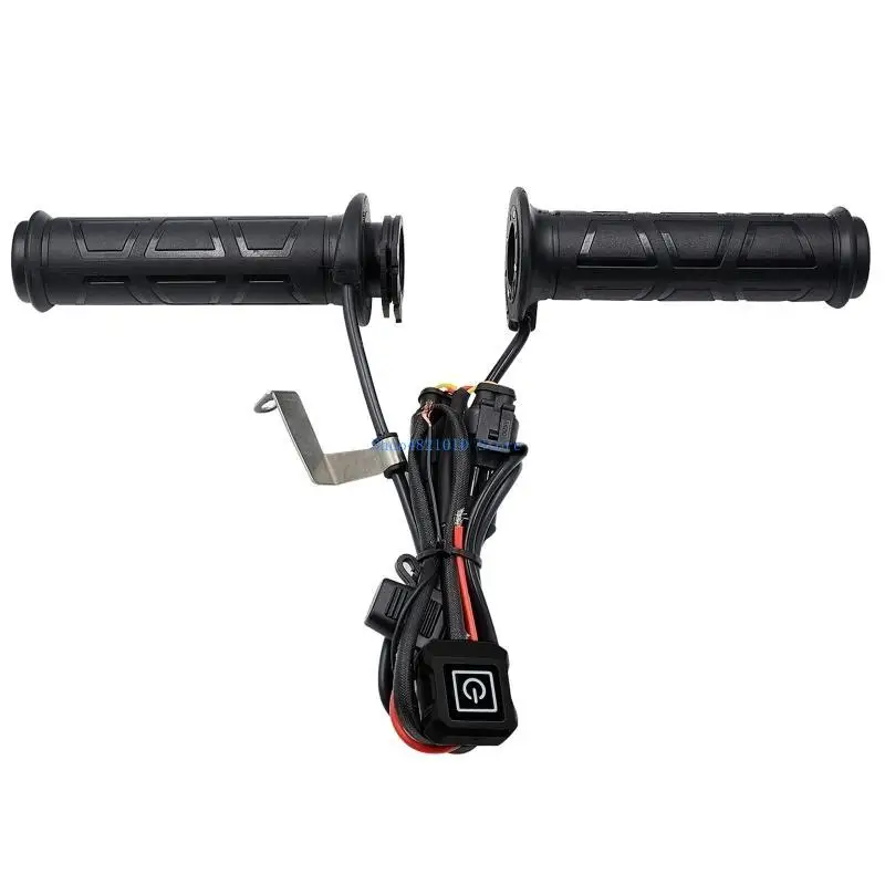 

T3LF Motorcycle Handlebar Electric Hot Heated Grips 7/8" Handle Hot Handle Warmer
