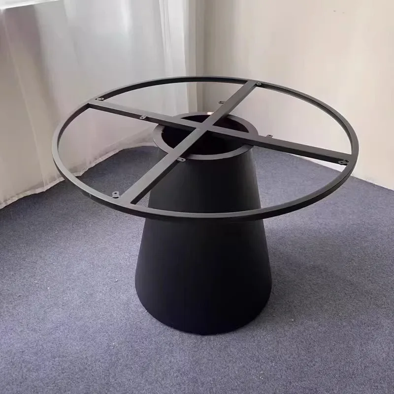 Round Metal Table Leg Bracket, Stable Support Base for Rock Slab, Marble, Luxury Stone Tea Table and Negotiation Dining Table