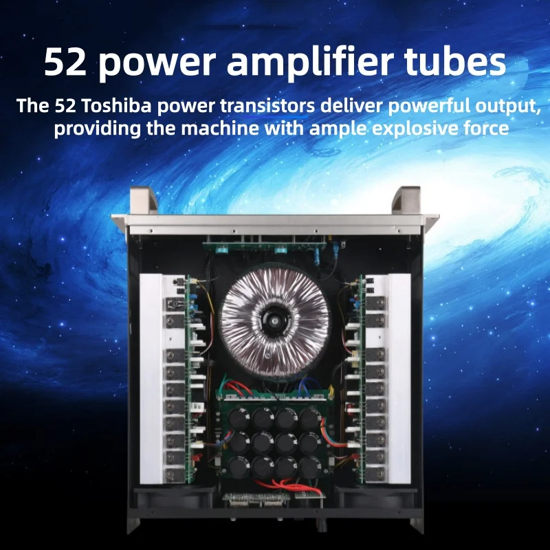 New P7000S Professional Power Amplifiers 900W*2 Channels Audio Power Amplifier for Stage Performance 220v KTV Power Amplifier