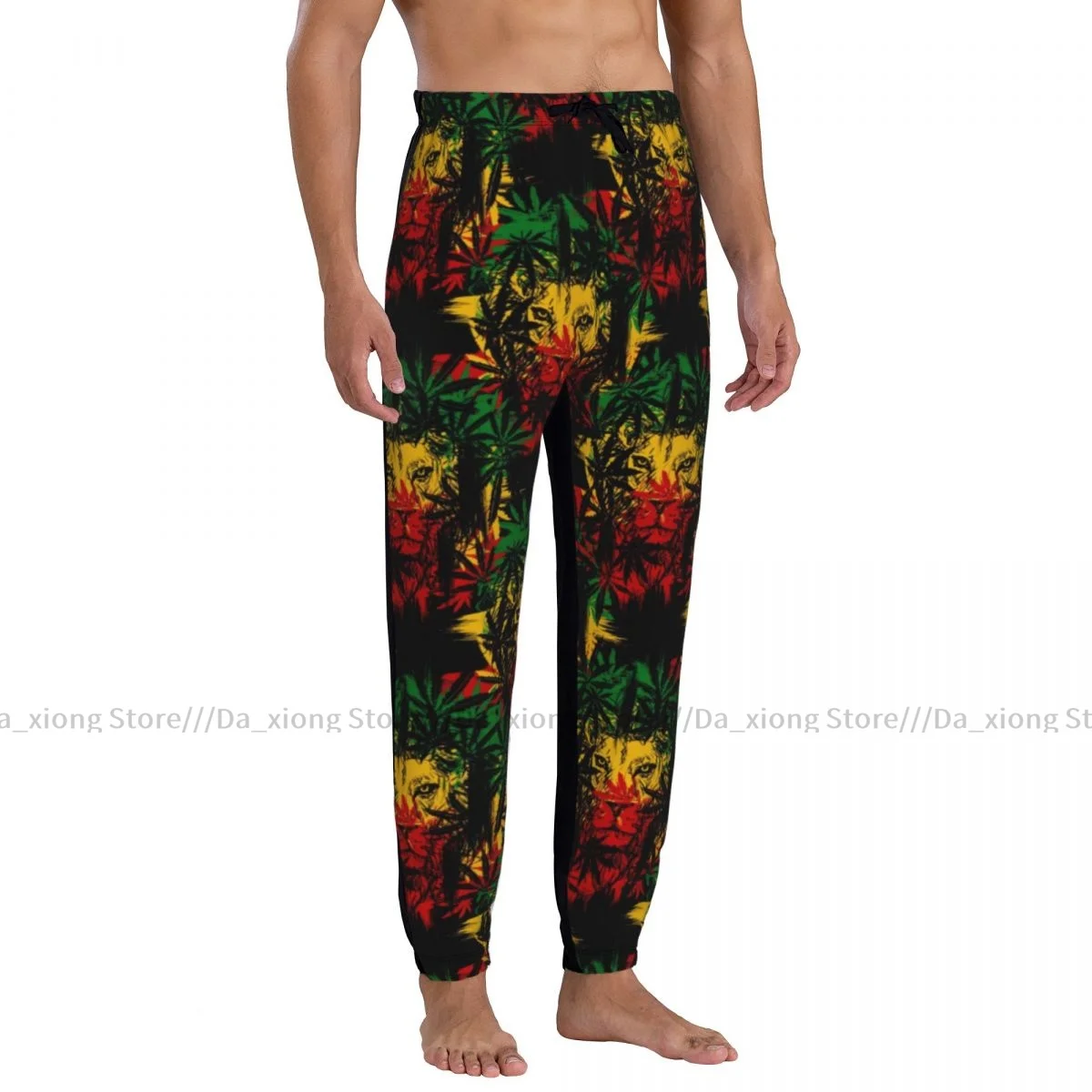 Men Pants Lion Rasta Pattern Male Trousers Fitness Sweatpants Streetwear