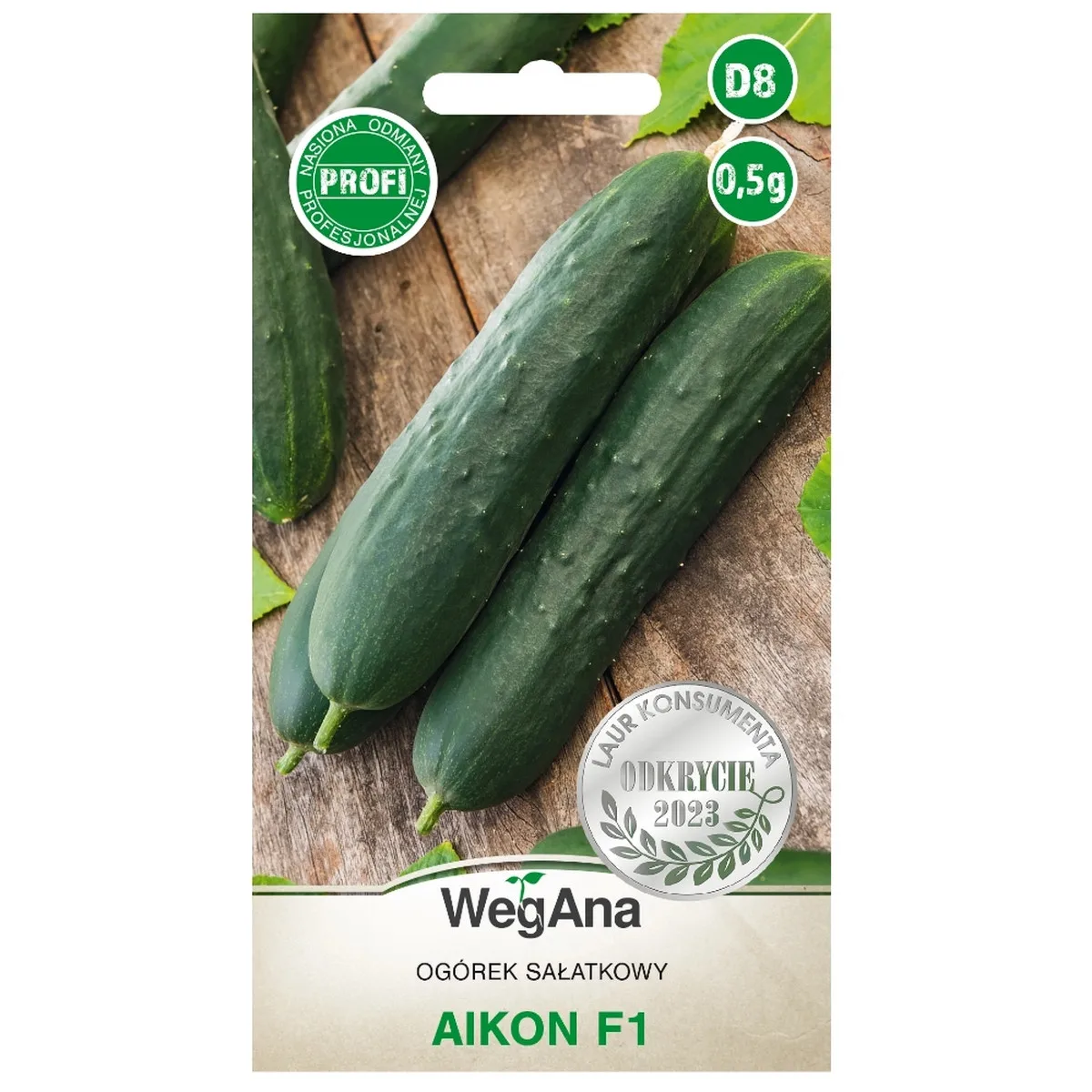 Salad cucumber Aikon F1 hybrid seeds 0.5g vegetable cucumber seeds VegAna