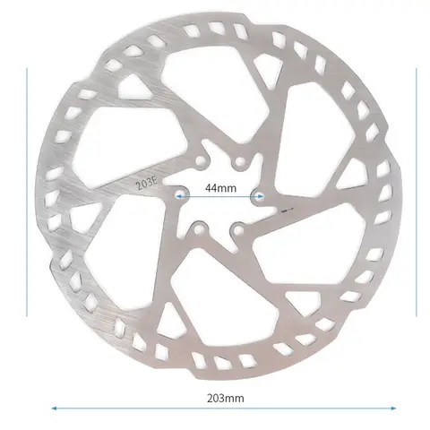 Cykelbroms Skivbroms För ROTOR 220mm 6-håls 44mm Ebike Scooter Elcykel 2.3/2.8MM Förtjockade Bromsbelägg Cykeldelar 10 best sales 220 mm skivrotor - №6