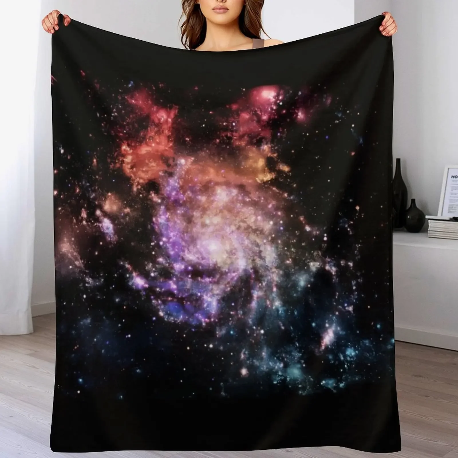 

Galaxy Throw Blanket Soft Plaid Sofa Throw Blankets