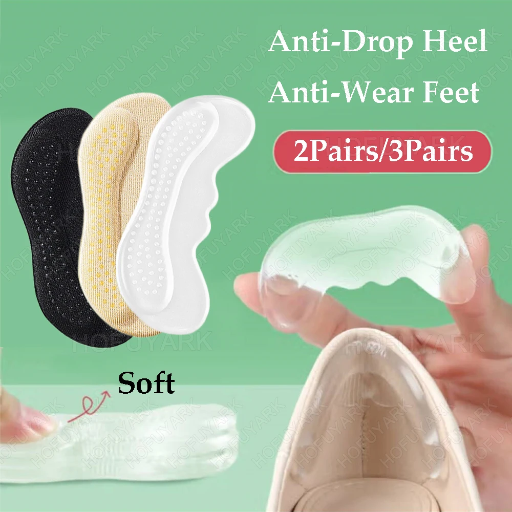 6pcs/4pcs Gel Heel Pads for Shoes Too Big Reduce Size Back Sticker High Heels Inserts Pain Relief Antiwear Feet Heel Protector