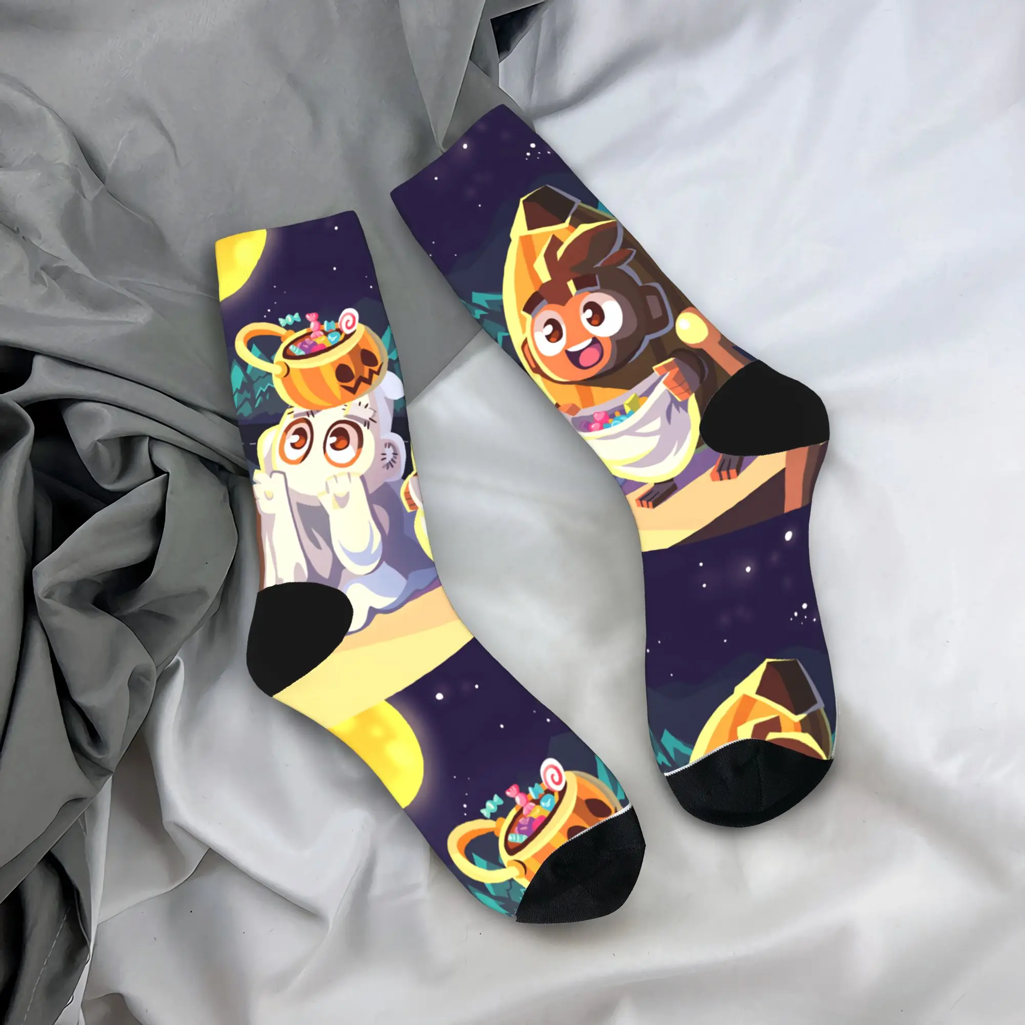 

Чулки Game B-Bloons Td 6, повседневные носки, мужские средние мягкие носки, осенние нескользящие носки с рисунком для велоспорта, подарок на день рождения