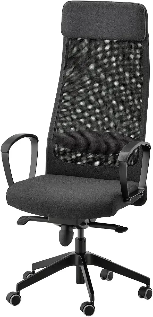 Office chair, Adjust the height and angle of this chair so your workday feels comfortable [Vissle dark grey]