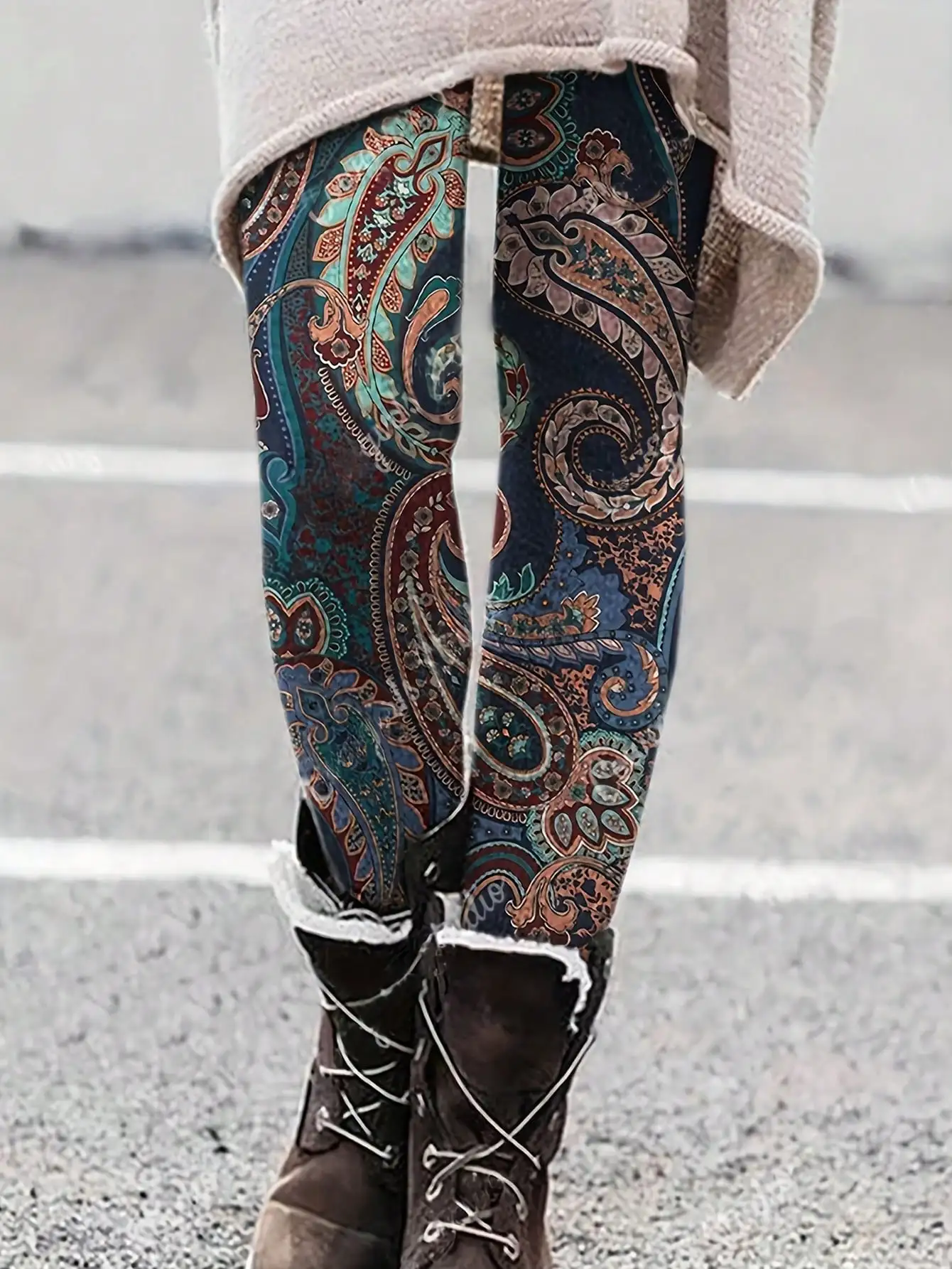 Women's Threaded Bottom Pants Casual Loose Fit High Waist Trousers for plus Size Ladies