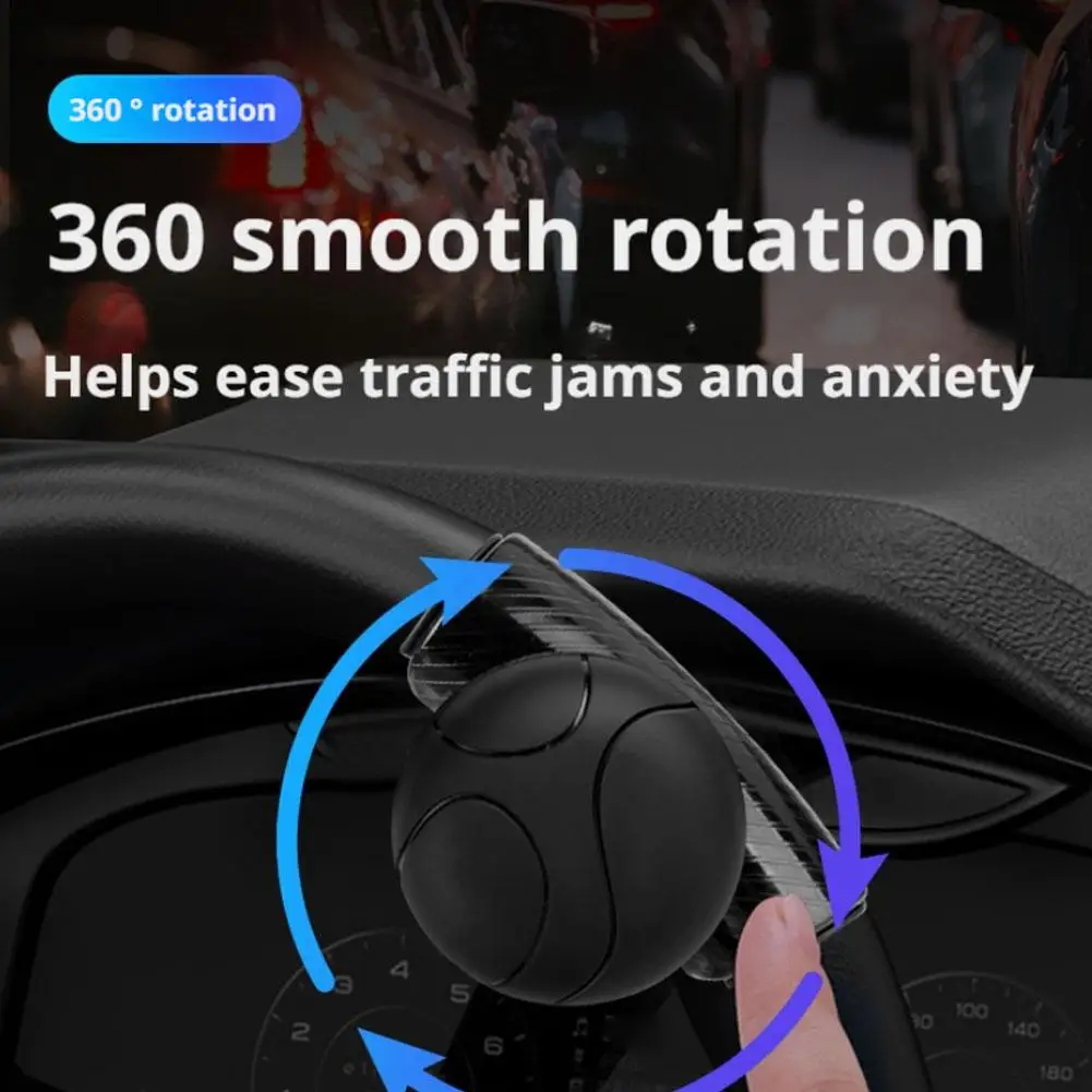 Penggandeng Kemudi Mobil Anti-selip Silikon 360 Knob Ball Power Steering Handle Ball Bearings Handle Aid Aksesoris Mobil