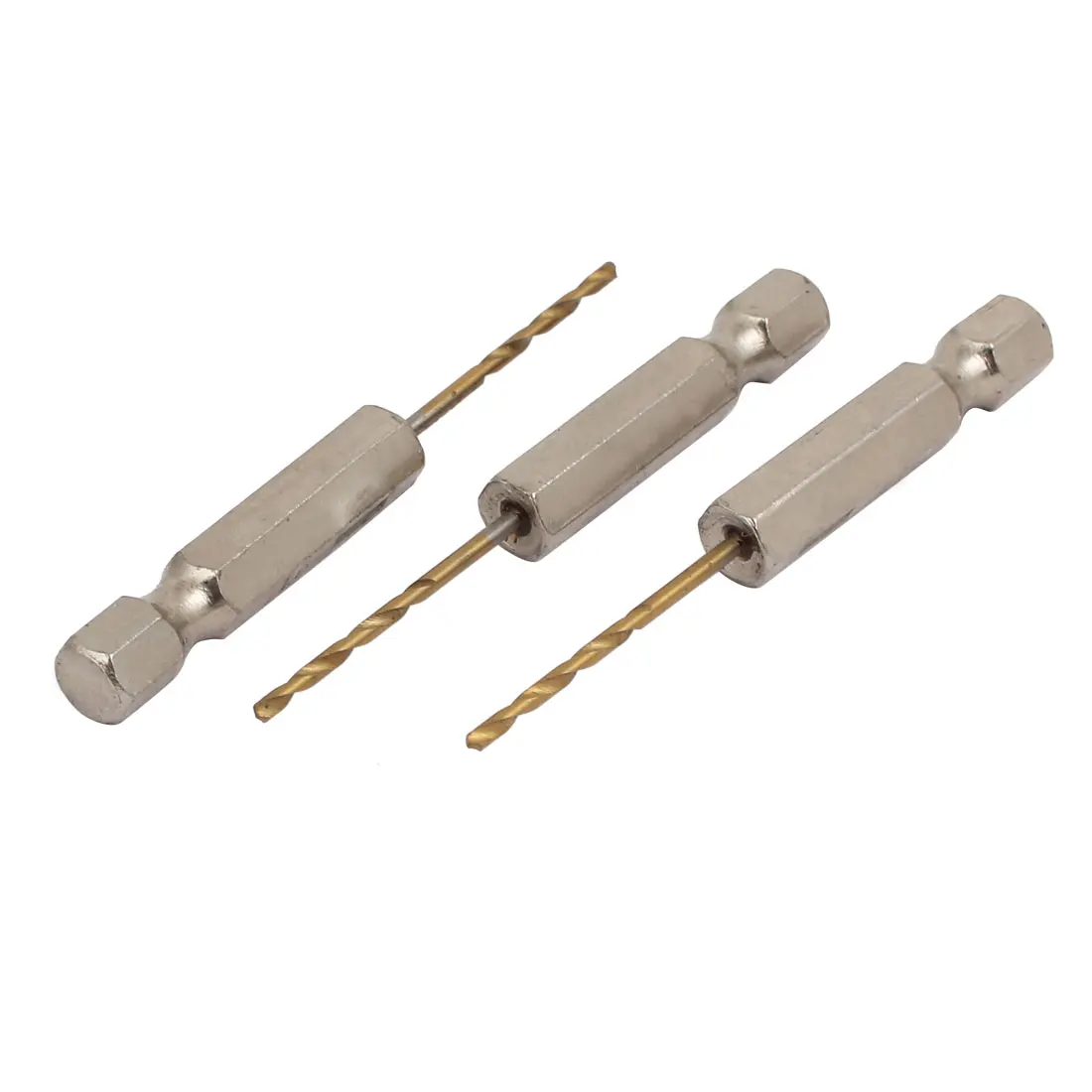 3/5pcs 1.5mm/2mm/2.5mm/3mm/4mm/6mm Drilling Dia 1/4-inch Hex Shank 60mm Length HSS Twist Drill Bit