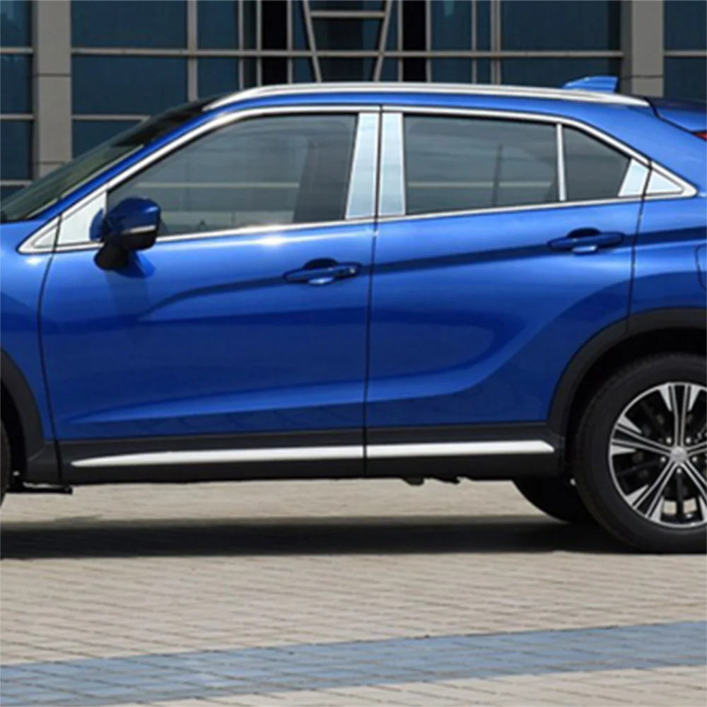 

14 шт., декоративные полоски для защиты окон Mitsubishi Eclipse Cross 2018-2022