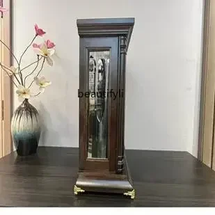 R غرفة المعيشة الصينية الجديدة ساعة مقعد ميكانيكية الطراز القديم حركة الساعة المنزلية الرجعية ساعة سطح المكتب R #4