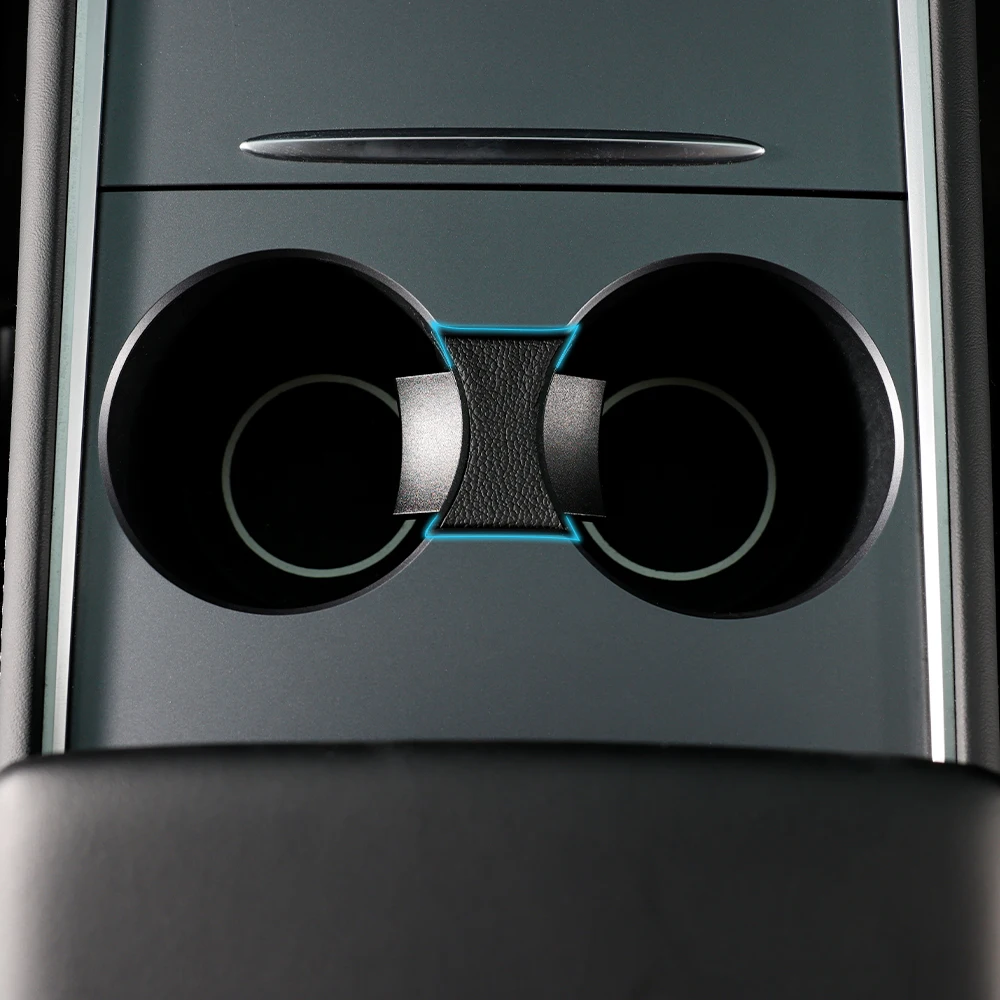 テスラモデル3,2021-2023, 2024用の中央制御水カップスロット,固定ドリンクホルダー,車のインテリアアクセサリー