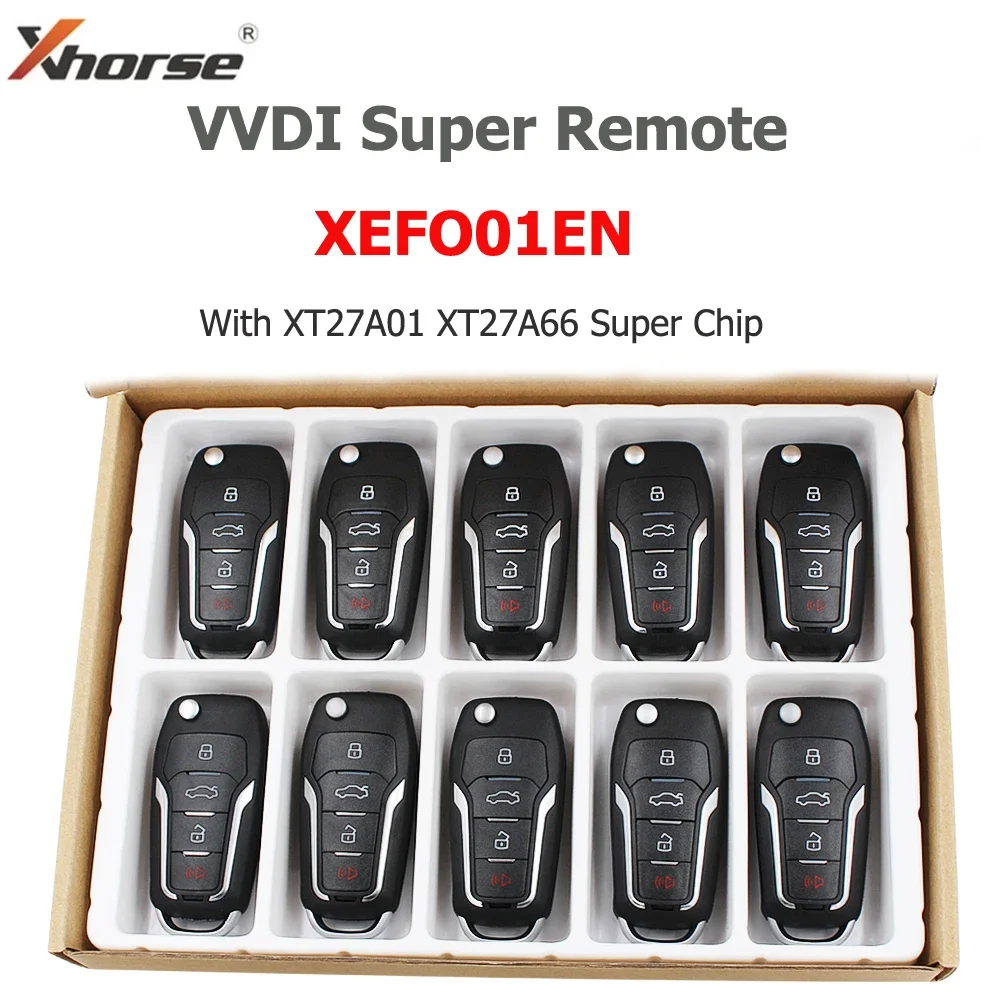 Xhorse XEFO01EN for Ford Style Super Remote Wireless Key Comes within XT27 XT27A66 VVDI Super Chip for VVDI Key Tool 5PCS