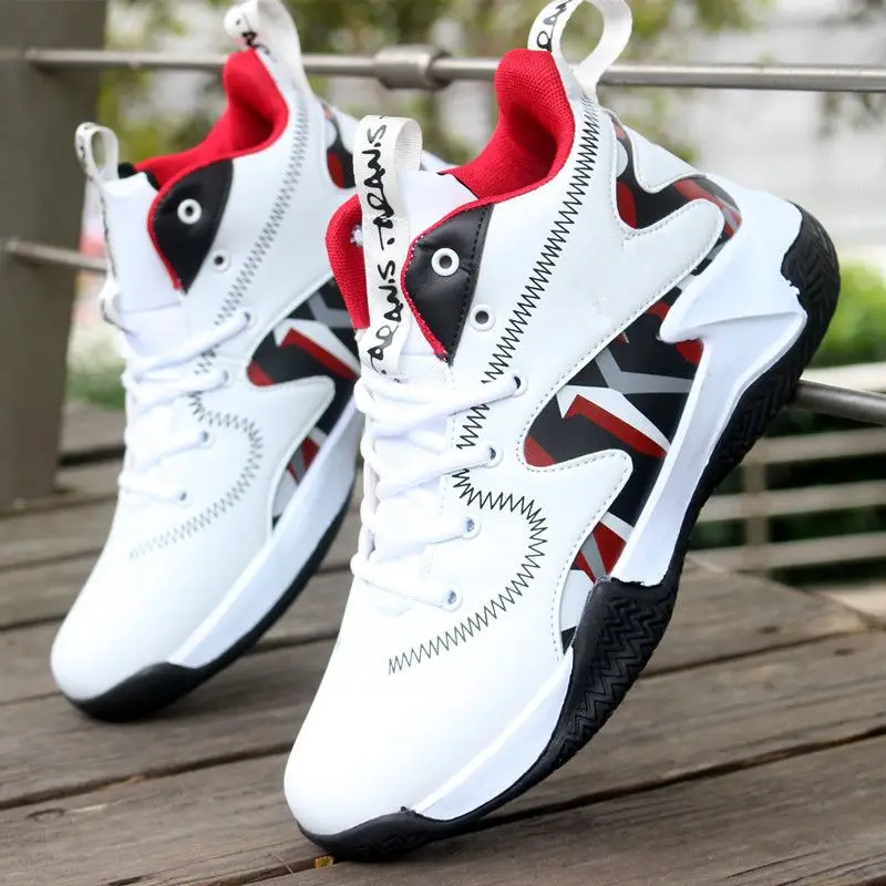 

Basketball Shoes Men Cushioning Shoes Men High-top Outdoor Sports Sneakers Comfortable Youth Athletic Gym Shoes zapatos de lona