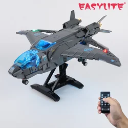 EASYLITE LED Light Set For 76248 The Avengers Quinjet Collection Toy Building Blocks DIY Toys Bricks Only Lighting Kit No Model